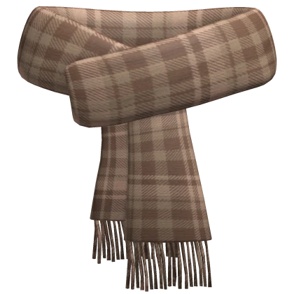 Brown Plaid Scarf