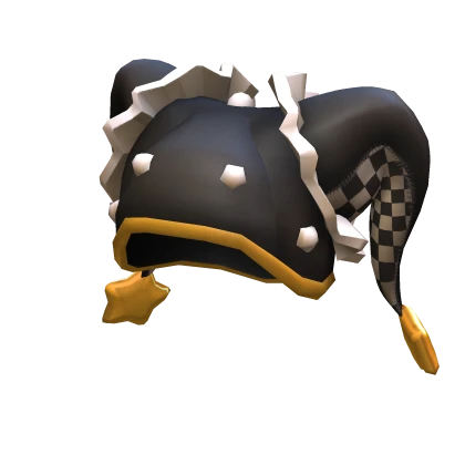 Star Clown Hat Black