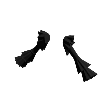 🫧 Black No Pattern Elegant Goth Ruffle Sleeves