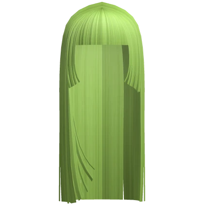 ☆ goth y2k emo vampire hime cut lime green