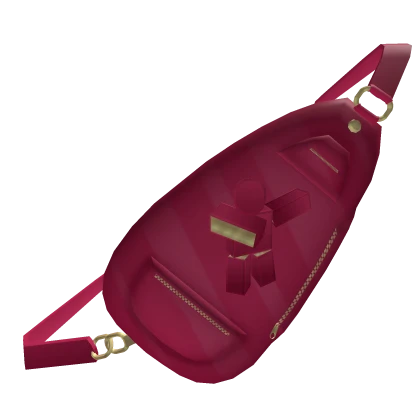 KLOSSETTE Designer Red and Gold Dab Fanny Pack 1.0