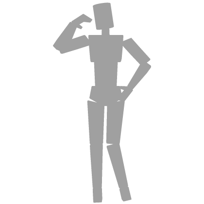 ♡ cute kawaii icon model idle pose