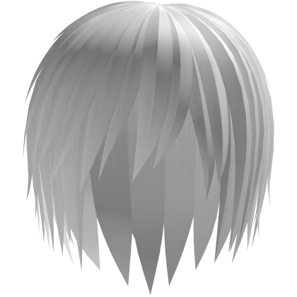 white unkept emo scene hairstyle