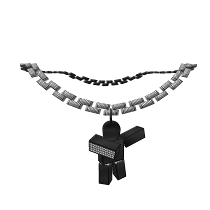 KLOSSETTE - Black and Diamond Dab Necklace 1.0