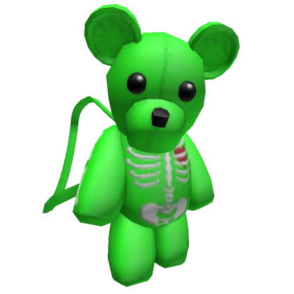 Y2K Lime Skeleton Teddy Bear [1.0]