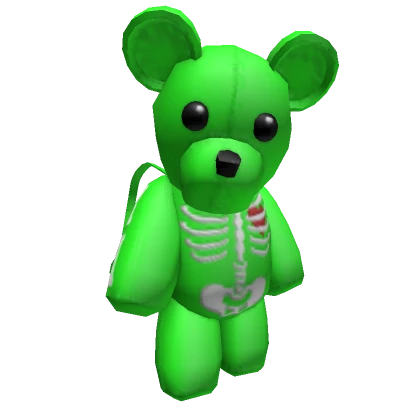 Y2K Lime Skeleton Teddy Bear [3.0]