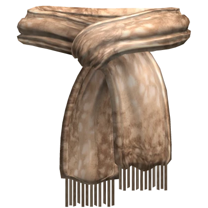 Kawaii Deer Brown Winter Scarf