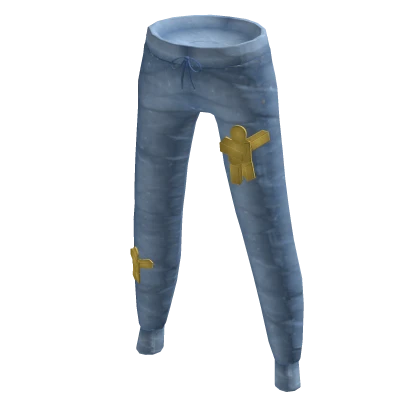 KLOSSETTE - Dab Washed Out Blue Jean Joggers