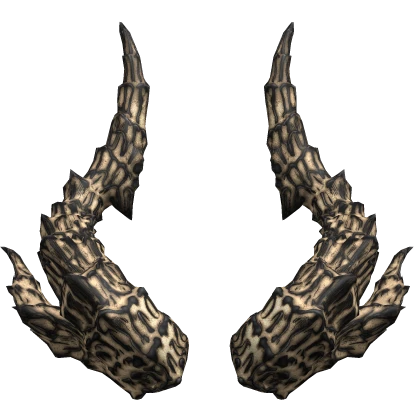 Bone Twisted Demon Horns