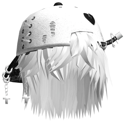 Messy Emo Anime Spiky Hair w/ Y2K Cap & Headphones