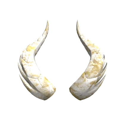  [ Ty Boosters! ] White Gold Marble Horns