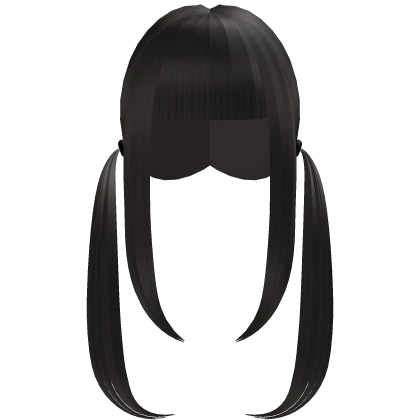 † : dreamy long anime pigtails dark brown