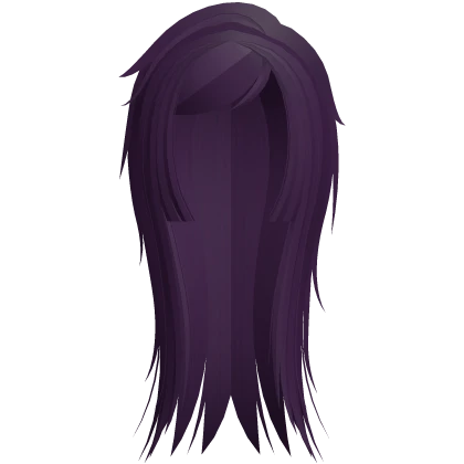 ☆ scene goth vkei anime hime cut dark purple