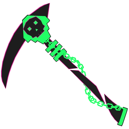 Cartoony Poison Skull Scythe (SQUID GAME)