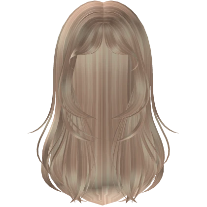 wavy layered soft wispy hime cut (blonde)