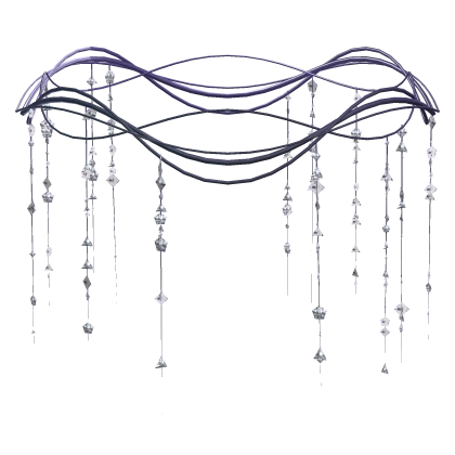Purple Crystal Fairy Droplet Tiara