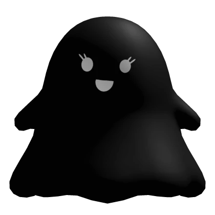Halloween Cute Anime Ghost Pet (Black White) [L]