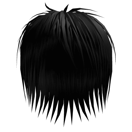 Black Messy Vkei Emo Hair