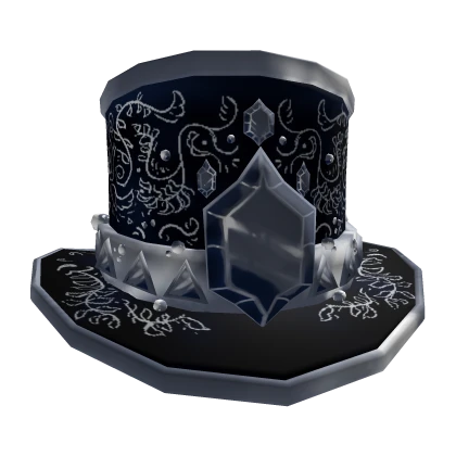 [CODE: BLAGCH] Black Grayish Crystal Hat