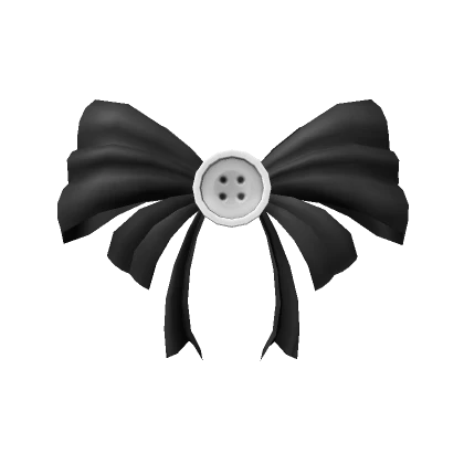 Black Button Bow 🎀