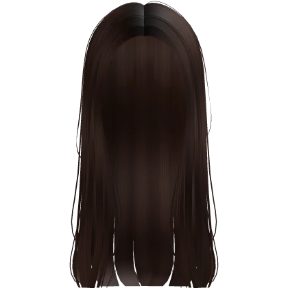 Pin Straight Supermodel Slicked Brown Hair