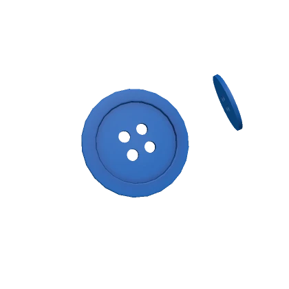 Giant Blue Button Hairclips