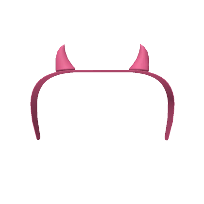 Cutesy Pink Devil Horns Headband