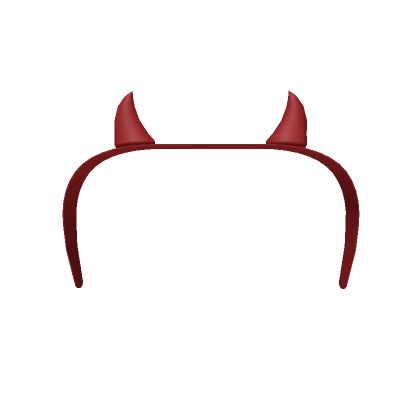 Cutesy Red Devil Horns Headband