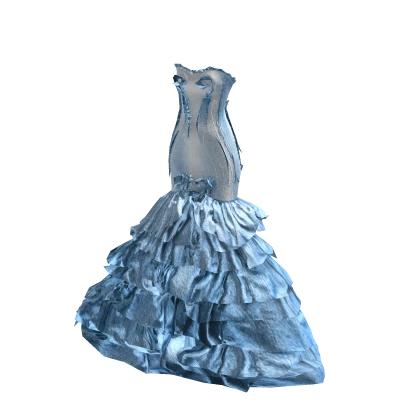 ʚ♡ɞ Blue Spring Couture Fishtail Gown Dress