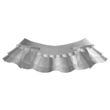 ⸸꒱ layered lace ruffle skirt w bows in white 3.0