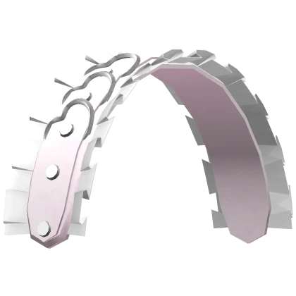 ʚ♡ɞ pink gothic ruffled heart headband