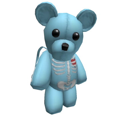 Y2K Blue Skeleton Teddy Bear [3.0]