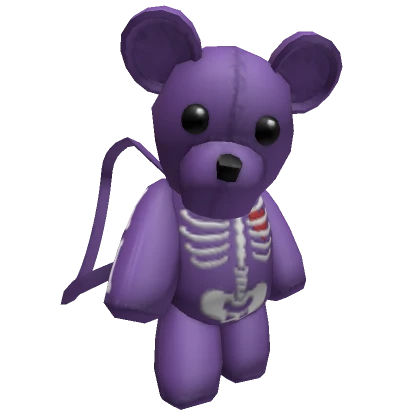 Y2K Purple Skeleton Teddy Bear [1.0]