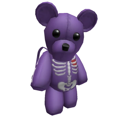 Y2K Purple Skeleton Teddy Bear [3.0]