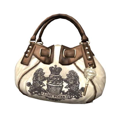 Vintage Couture Velour Slouchy Bag | Light Yellow