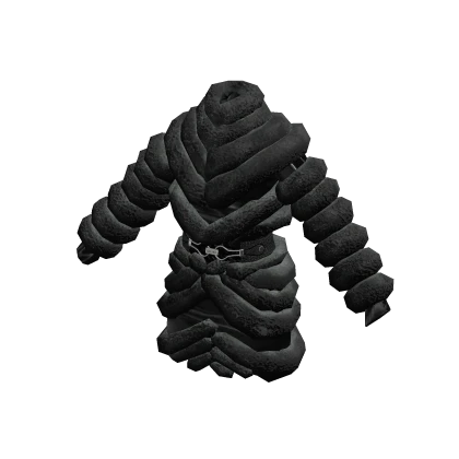 Chic 2006 Designer Fur Jacket w/ Belt (Black)