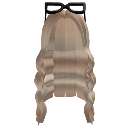 Wavy Dark Blonde Hair w/ Glasses – colby!