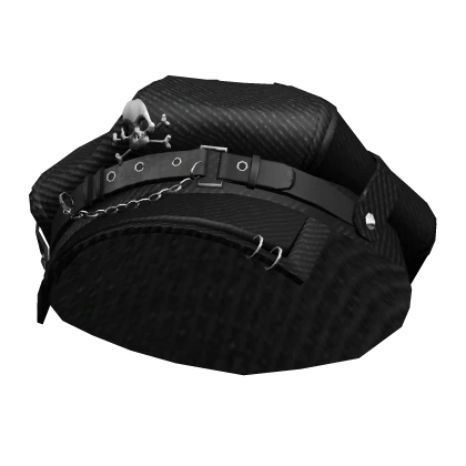 Black Skull Punk Cap