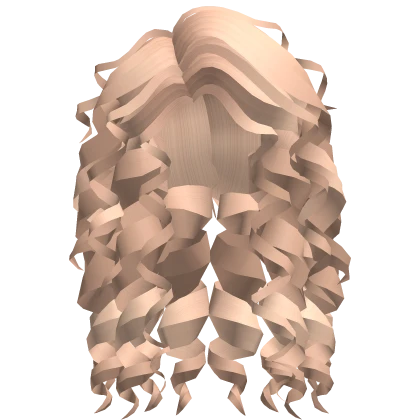 Flowy Curly Hair (Honey Blonde)