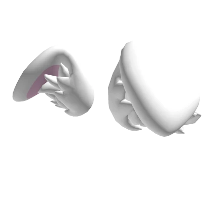 Fluffy White Kemono Dog Ears