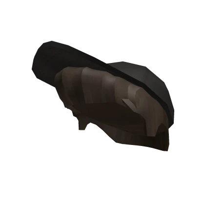 Black High Cap: Brown Hair