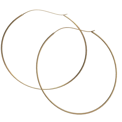 2000s Diva Gold Earring Hoops 