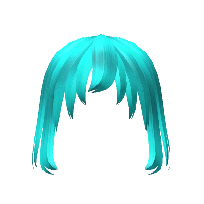 Kawaii Loose Dainty Bangs in Teal