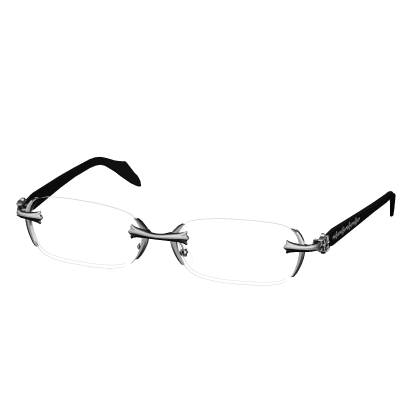 Chrome Silver Rimless Glasses