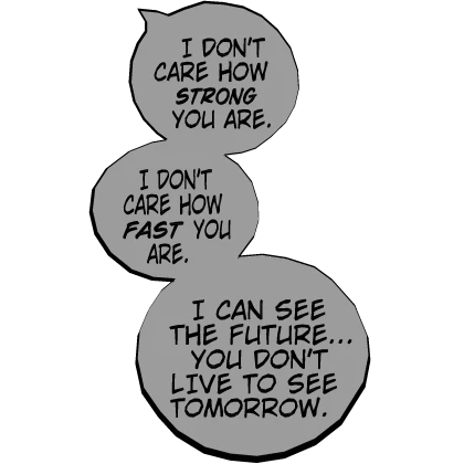 Invincible "You Don't Live To See Tomorrow" Text
