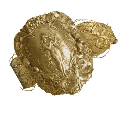 [LEFT] 3.0 Antique Bangle Angel Gold Bracelet