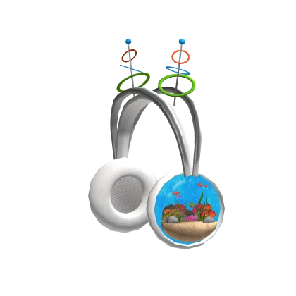 Summer Frutiger Aero Fish Headphones