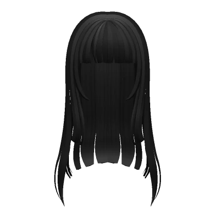 ♡ : black dolly hime cut long hair