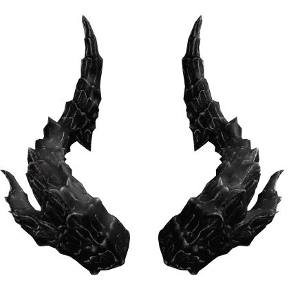 Dark Onyx Twisted Demon Horns