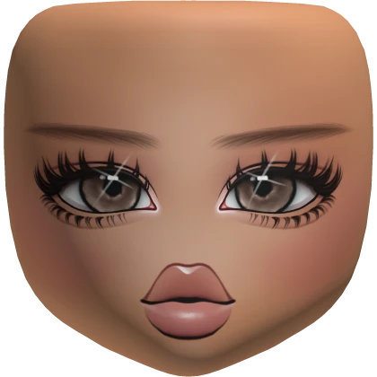 Sweet Cocoa Glam Doll Head Nougat Skin Tone